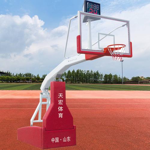 货源工厂电动遥控液压篮球架学校比赛室内户外移动手动液压篮球架